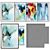 Abstract Art Photo Frame Set - Real Painting Modeling 3D model small image 1