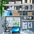 Modern IKEA Office Furniture Set 3D model small image 2