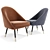 Stylish Cult Audrey Lounge Chair 3D model small image 2