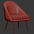 Stylish Cult Audrey Lounge Chair 3D model small image 3