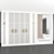 Elegant Entryway Cabinet with Mirror 3D model small image 2