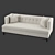 Luxury Comfort Sofa 3D model small image 2