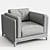 Timeless Comfort: Ctssalotti Armchair 3D model small image 3
