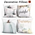 Elegant Pillow Set: Decorative and Versatile 3D model small image 1