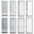 Glass Swing & Pocket Door System 3D model small image 2