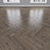 Smoky Oak Parquet: Herringbone, Linear & Chevron 3D model small image 2