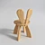 Hiromatsu Rabbit Chair 3D model small image 3