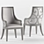 Elegant Juliet Hooker Armchair 3D model small image 1