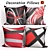 Elegant Decorative Pillows Set - Emvency 3D model small image 1