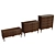 Solid Wood Chest of Drawers - Various Sizes 3D model small image 2