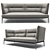 Modern Comfort: Yale X Sofa by MDF Italia 3D model small image 1