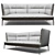 Modern Comfort: Yale X Sofa by MDF Italia 3D model small image 3