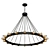 Nordic Modern Creative Chandelier 3D model small image 1