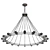 Nordic Modern Creative Chandelier 3D model small image 2