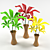 Blooming Delights: Stylish Flower Pots 3D model small image 1