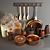 Rustic Kitchen Set: Poly 291K 3D model small image 2