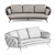  Clark Sofa: Stylish Comfort by Doimo Salotti 3D model small image 3