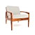 Rosewood Armchair by Kai Kristiansen 3D model small image 1