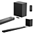 LG Meridian Sound Bar: High Res Audio 3D model small image 1