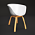 Refined Kitchen Chair - Elegant Design 3D model small image 1