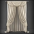 Classic Style Curtains 3D model small image 1