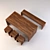 Sleek Modern Bench & Table Set 3D model small image 2