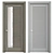 Sleek Modern Interior Doors 3D model small image 1