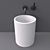 Sleek DADOquartz Freestanding Basin 3D model small image 2