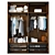 Spacious Wardrobe Closet 3D model small image 2