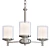 Elegant Hampton Bay Burbank Chandelier 3D model small image 1