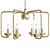 Elegant Holden 6-Light Brass Chandelier 3D model small image 1