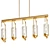 Golden Lighting Holden 5-Light Brass Pendant 3D model small image 1