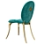 Elegant Sunburst Chair 3D model small image 2
