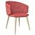 Elegant Megan Fabric Office Chair 3D model small image 1