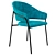  Stylish Upholstered Armchair: Jazz 3716 3D model small image 1