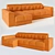 Modern Dynamic Sofa for Ultimate Comfort 3D model small image 1