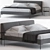 Elegant CHARLES Bed & FORMICHE Table 3D model small image 1