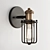 Vintage Industrial Cage Sconce 3D model small image 1