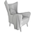 Elegant Elsa Chair: Comfort Redefined 3D model small image 3