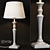 Graceful Glow: Lady Table Lamp 3D model small image 1