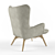 Modern Oversized Lounge Chair 3D model small image 2