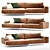 Contemporary Elllica Sofa Bed 3D model small image 1