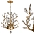 Elegant Golden Luxury Crystal Chandelier 3D model small image 1