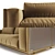 Visionnaire Backstage Sofa: Stylish Comfort for Every Space 3D model small image 2