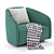 Minimalistic Fanny Armchair 3D model small image 1