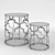 Golden Otto Side Tables - Set of 2 3D model small image 2