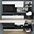 Multifunctional TV Stand and Work Zone 3D model small image 1