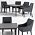 Comfortable and Stylish: IKEA SAKARIAS Armchair and INGATORP Dining Table Set 3D model small image 1