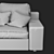 Modern Corona-Rendered Sofa 3D model small image 3