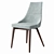 Bohr Velvet Dining Chair: Sleek and Stylish 3D model small image 2